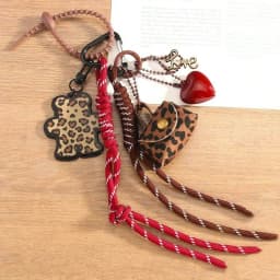 Bag Accessories Elegant Tassel Keychain PVC Alloy Versatile Bag Charm Leopard Print Leather Pendants Keychain Charm