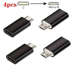 USB C Female to Micro USB Male Adapter (1/2/3/4/5/6-Pack), Micro USB Adaptor, Micro USB to USB C Adapter Fast Charger Power Cabl