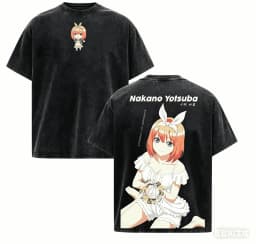 The Quintessential Quintuplets Washed T-shirt 2026 New Model personality Clothes shirt Year round clothing Streetwear Trendy tee