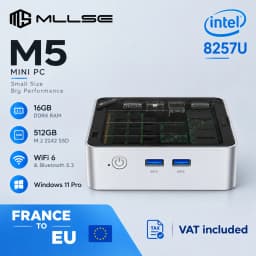 Mllse M5 Mini Pc Intel Core I5-8257U Processor 16Gb Ddr4 Ram 512Gb Ssd Wifi 6 Bluetooth 5.3 Win 11 Pro