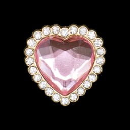 1pcs Luxury Charms for Women's Shoe Decorations Pins for Sandals Girls Female Favor Gifts Pink Shoe Chamrs Colourful Heart