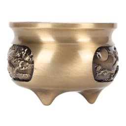 Brass Incense Burner Retro Nostalgia Rustproof Decorative Metal Incense Burner Holder with Incense Stick Holder Base