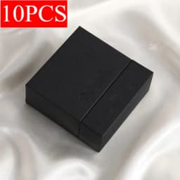 10pcsFree Custom Mini Jewelry Packaging Box Paper Drawer Sponge Inside Ring Necklace Storage Christmas Gift Case Earing Card Bag