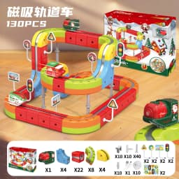 Brand-New Sell Well Anti-Gravity Magnetic Attraction Track Train Changeable Magnetic Magic Rail Car Electric Train Toy