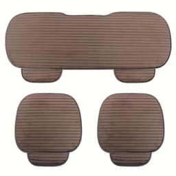 Warm Car Seat Cover for Front Rear or Full Set Flocking Chair Protector Seat Cushion Pad Mat Non Slide Auto Universal