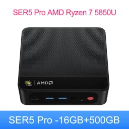 Beelink Ryzen7 SER5 PRO 5850U SER5 MAX 7735HS Mini PC AMD DDR4 16GB  SSD 500GB Support WiFi6 BT5.2 HD 1000M 5850U Mini Computer
