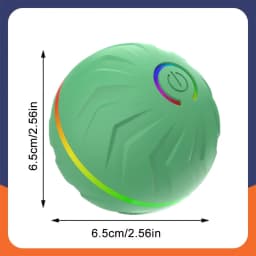 Interactive Smart Dogs Toys Balls - USB Automatic Moving Bouncing Ball for Puppy to Large Dog - Electronic Pets Ball Birthday Gi