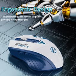 KEBIDUMEI Bluetooth 5.4 Wireless Mouse 6 Buttons Dual Mode Gaming Mouse 1600DPI Rechargeable E-Sports Mice Computer Accessories