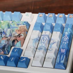 Cartethyia Keycap Anime Keycap Wuthering Waves PBT DYE Sublimation Cherry Keycaps Cartoon Gaming Cartethyia Key Cap for 104 108