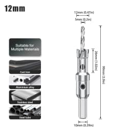 1pc 12-160mm TCT Carbide Hole Saw Drill Bit Hole Saw Cutter For Stainless Steel Metal Alloy Drilling
