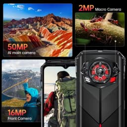 Global version DOOGEE S Punk Rugged Smartphone Android 14 6.58" FHD+90Hz IPS Screen 16GB(6+10)+ 256GB 10800mAh 50MP Mobile Phone