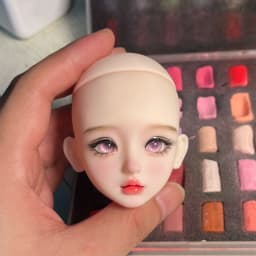 In Stock Hand Painted 1/6 Bjd Doll Head Finished Makeup Mjd Replacement Head, Removable Eyeballs Doll Parts