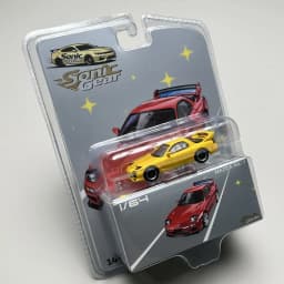 [In Stock] Sonic Gear 1/64 Mazda RX7 AE86 Golf GTI Honda JAZZ alloy car model, ideal for holiday gifts and collection pieces.