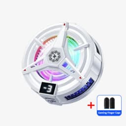 Three Gears Adjustable Mobile Phone Cooler Magnetic Suction Back Clip Semiconductor Cooling Radiator Back Clip with RGB Light