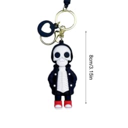 Skull Keychain Scary Skeleton Key Chain 8cm Backpack Purse Key Holder Portable Key Chain Bag Pendant For Men Women