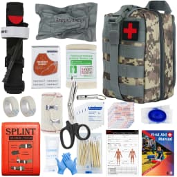 Sanke Rescue EDC Pouch First Aid Kit Tactical Survival Trauma Kit Molle Utility Tool Pouches For Camping Hiking