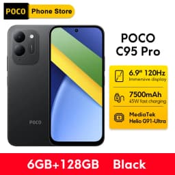 Newest POCO C95 Pro Smartphone Global Version 7500mAh Battery 45W Charging 6.9" 120Hz display 50MP Camera Helio G91-Ultra