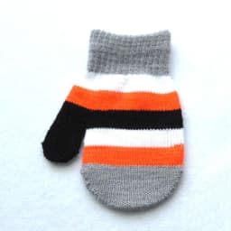 Baby Gloves For 1-4Y Children Winter Warm Patchwork Knitted Mittens Kindergarten Student Full Finger Gloves Knitting Kids Gloves