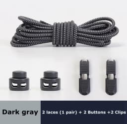 1Pair Colored Dots Round Shoelaces Elastic Plastic Lock Hiking Sports No Tie Shoelace Adult Children Shoe Accessories Lazy Lace