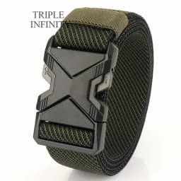 New Quick Release Metal Pluggable Buckle Tactical Belt Breathable Elastic Military Belts For Men Stretch Pants Waistband Hunting
