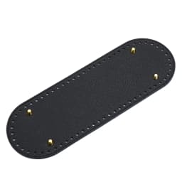 1PC Oval Long Bottom for Knitted Bag PU leather Bag Accessories Handmade Bottom With 64 holes DIY Crochet Bag Bottom