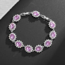 Water Drop Silver Color Bracelet Women\'s Extended 8 Color Zircon Gift Fashion Bracelet