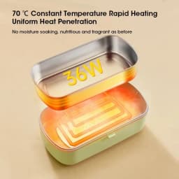Electric Lunch Box Heater Mini Lunch Hot Rice Box Portable Waterless Food Heating Lunch Box Office Dormitory Lunch Box Heating