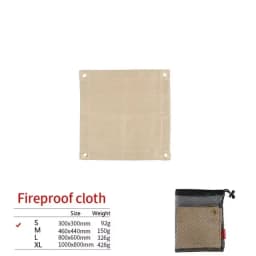 New Outdoor Camping Fireproof Cloth Picnic Barbecue Insulation Mat Flame Retardant High Temperature Fire Blanket Fiberglass Mat