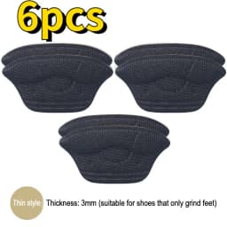 4/6pc High Heel Pads Shoes Women Inserts Heels Stickers Heel Protector Pad Shoe Adjust Size Heel Liners Cushion Insert Accesorie