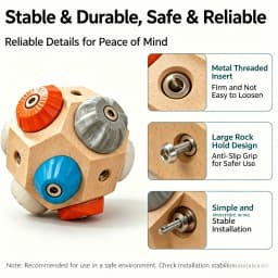 Climbing Training Block Protrusions 3D Rock Climbing Bouldering Strength Workout for Climbers Men Women Rock Climbing Beginners