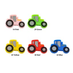 Kovict 5/10Pcs Silicone Beads Car Airplane Rainbow Rocket Bead For Jewelry Making DIY Keychain Necklace Bracelet Accessories