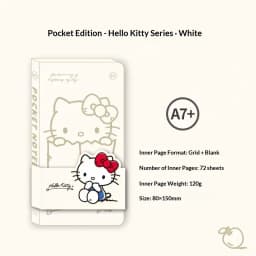 Knibor A7 Portable Pocket Grid Notebook Kinbor Mini Planners Hand Journal Kawaii Small Notepad Travel Diary Student Stationery