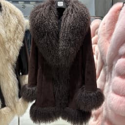 YOLOAgain Mongolia Sheep Fur Jacket Women Real Leather Coat Suede Jacket