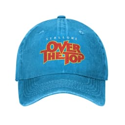 Over The Top Logo Movie Baseball Cap Lincoln Hawk Distressed Denim Washed Hat Vintage Outdoor All Seasons Adjustable Sun Cap