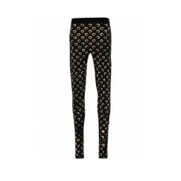 Tummy Control Leggings High Waisted Women Solid Color Stretchy Moon Print Ice Silk Retro Versatile Pants