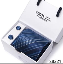 Classic Style 65 Colors Sales Silk Tie Handkerchief Cufflink Set Men Necktie Box Solid Color Sky Blue Fit Wedding Office Cravat