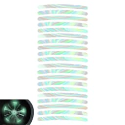 Reflective Car Tire Sticker Car Wheel Hub Reflective Sticker Car Wheel Tire Rims Sticker Stripes Tape Decals Bike Accessories