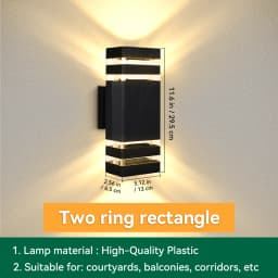 Outdoor Wall Light E27 LED Bulb Wall Light IP65 Waterproof Decor for Stairs Facade Lights Fixture Home Decor Lamp Wall Lighting