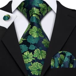 Barry.Wang Green Mint Teal Men Tie Hanky Cufflinks Set Jacquard Olive Sage Lawn Cyan Necktie for Male Wedding Business Gift