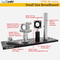300x100mm Optical Flat Solid Aluminum Breadboard Matrix Aluminum Breadboard M4 M6 High-Density Taps Thread Optical Experimental