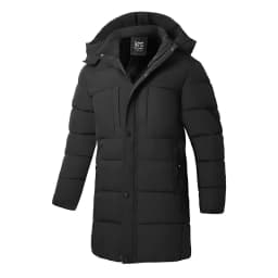 Men's 3D Warm Long Cotton Jacket Winter 2026 Fluffy Versatile Cardigan Fashion Coat for Casual Wear
