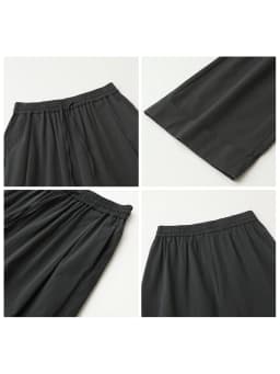 CHIC VEN New Women Pants Solid Loose Casual Retro Elastic Waist Drawstring Pleated Female Texture Trousers Spring Autumn 2026