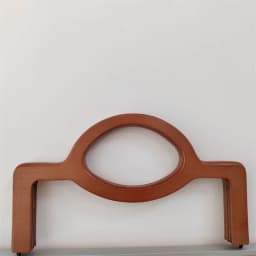 1 Set 30x8 Cm Red Coffee Color Solid Wood With Screws Sewing Holes Diy Handbag Accessories Obag Handles Wooden Purse Frame Bag