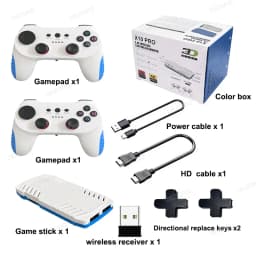 New TV Game Console 128G Retro Games Videojuegos Consola Dual Wireless Gamepad X10 Pro Game Stick 4K