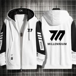 Blue Archive Anime Game Themed Hooded Open Cardigan Jacket Men's Lightweight Hoodie Casual Wear Four Seasons Polyester Fabric
