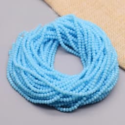 Yanqi 2 3 4mm Rondell Austria Faceted Crystal Beads Round Glass Beads Loose Spacer Beads for Jewelry Making DIY