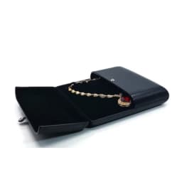 Black Pu Creative Engagement Ring Box Pair Ring Holder Earrings Necklace Box Bracelet Box