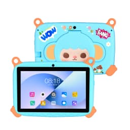 New Arrival 7 Inch Kid Tablets Cartoon Monkey Pattern Android 13, 4GB RAM 64GB ROM, 1TB Expand, 4000MAH Battery, Dual Cameras