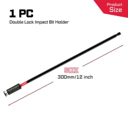 Geinxurn Impact Magnetic Screwdriver Bit , Extension Socket Drill Bit Holder S2 Steel Hex Shank Quick-Change Drill Bit Guide