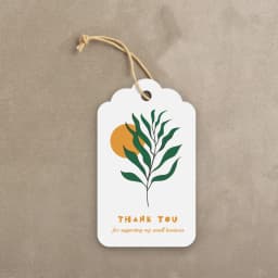 50pcs Hanging Greeting Cards Thank You For Supporting My Small Bussiness DIY Packaging Supplies Label Tag Gift Box Decoration